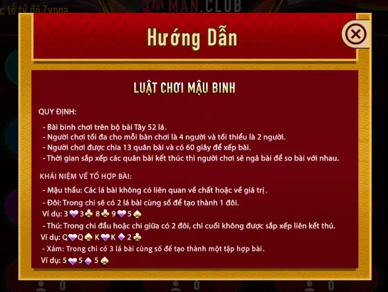Bí Quyết Chinh Phục Game Bài Mậu Binh Tại ManClub Cho Người Mới Bắt Đầu