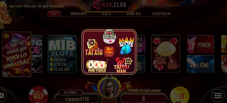 Minigame ManClub Đỉnh Cao Giải Trí Siêu Tốc Nhận Thưởng Cực Nhanh Năm 2026