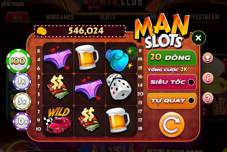 Minigame Man Slot Tại ManClub Chinh Phục Hũ Vàng Nhận Thưởng Jackpot Cực Khủng Năm 2026
