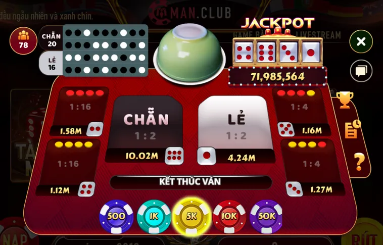 Minigame Mini Xóc Dĩa Tại ManClub Đỉnh Cao Dự Đoán Xanh Chín Nhận Thưởng Chớp Nhoáng Năm 2026