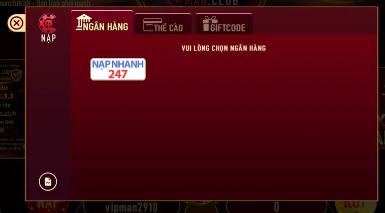 Thực hiện giao dịch đổi thưởng trực tiếp qua ngân hàng hoặc ví điện tử với thời gian xử lý nhanh chóng chỉ trong vòng 2 phút.