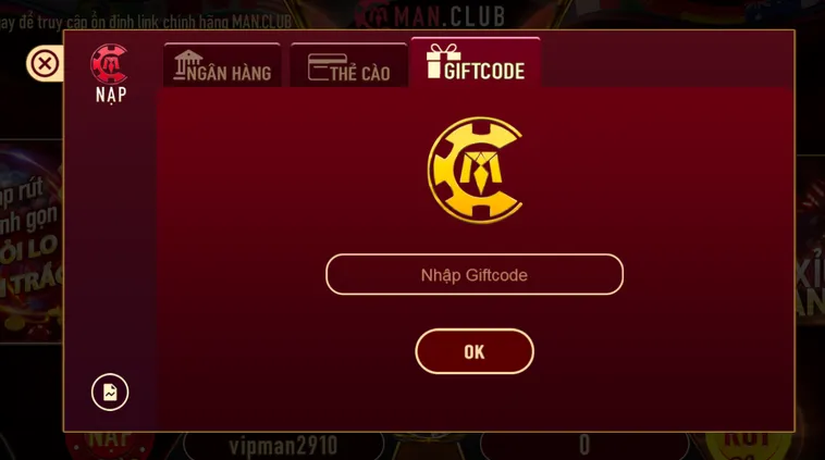 Tặng code tân thủ ngay sau khi đăng kí tài khoản.