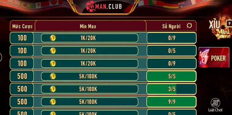Hướng Dẫn Chơi Poker Tại ManClub Và Chiến Thuật Tố Tất Để Chiến Thắng